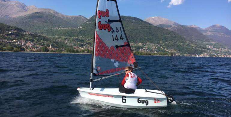 Esordio stagionale per la squadra agonistica laser bug al campionato zonale a Dongo